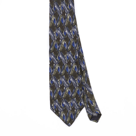 Front Front Detail of Vintage Van Heusen Geometric Patterned Tie
