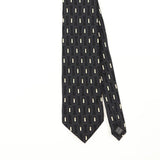 Front Front Detail of Vintage 1990's Croft & Barrow Geometric Patterned Tie