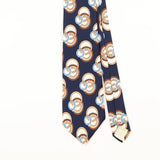 Front Detail of Vintage 1980's Sears Geometric Patterned Tie