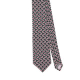 Front Front Detail of Vintage 1990's Tie Rack Charleston Paisley Patterned Tie