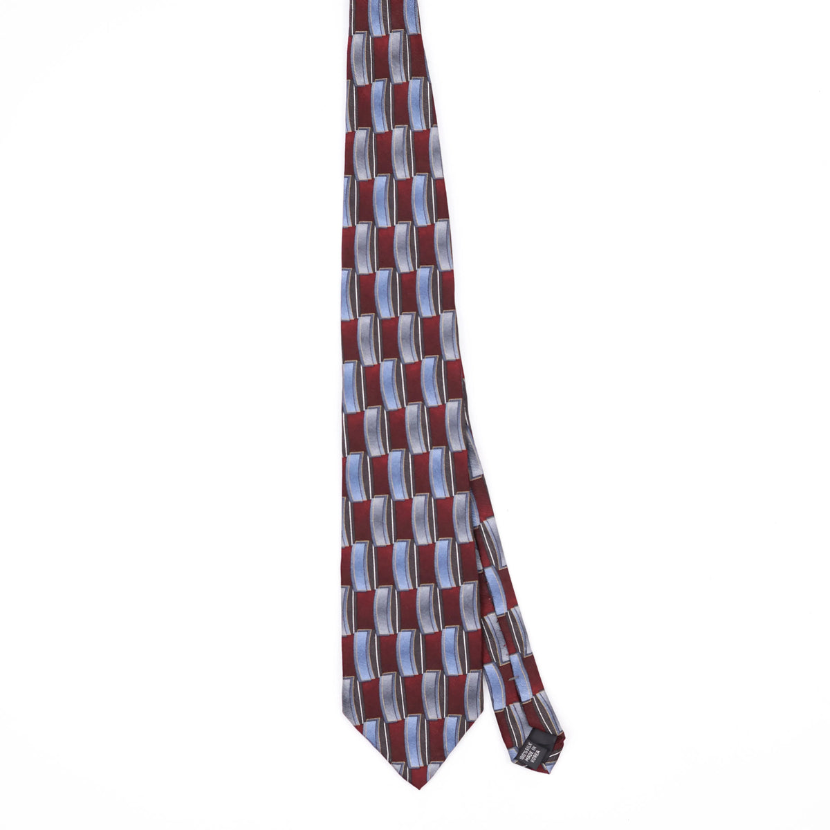 Front Front of Vintage 1990's Geometric Patterned Tie