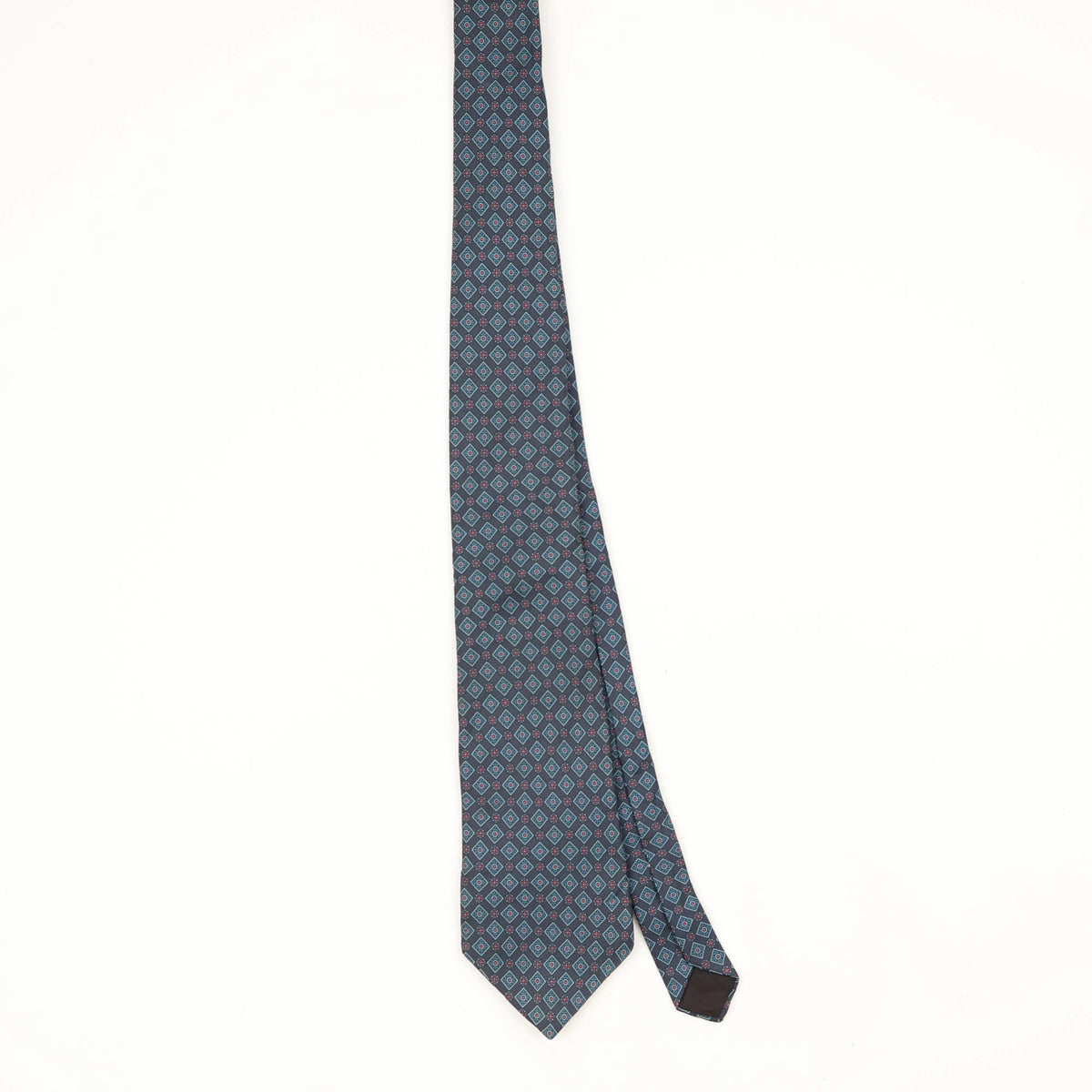 Front Front of Vintage 1990's Oscar De La Renta Geometric Patterned Tie