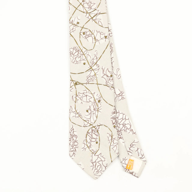 Front Front Detail of Vintage 1990's Abstract Patterned Tie