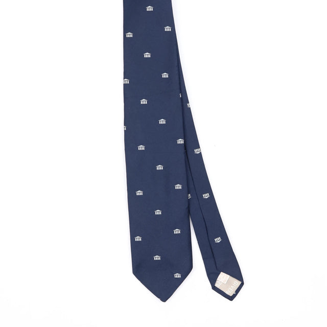 Front Front Detail of Vintage 1990's Givenchy Geometric Patterned Tie