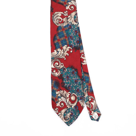 Front Front Detail of Vintage 1990's Abstract Patterned Tie