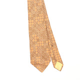 Front Front Detail of Vintage 1980's Christian Dior Geometric Patterned Tie