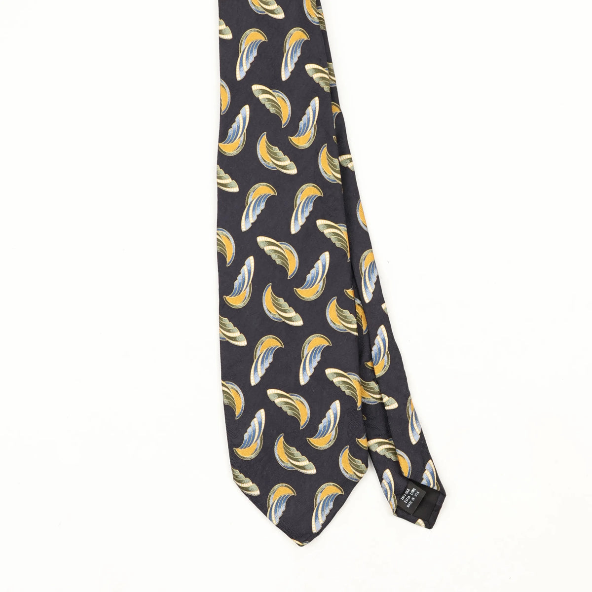 Front Front Detail of Vintage 1990's Abstract Patterned Tie