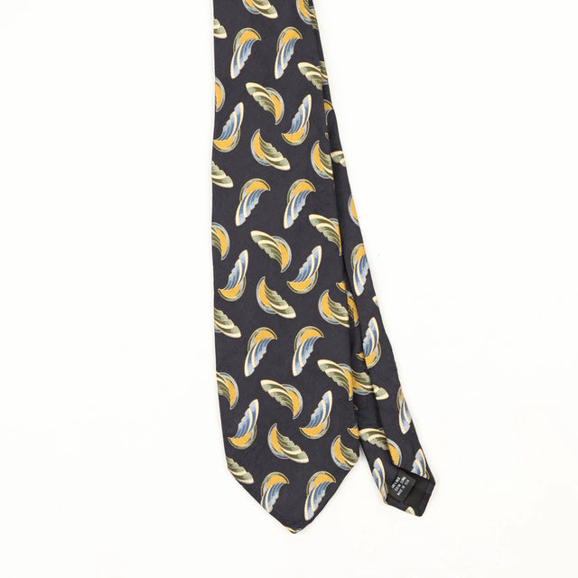 Front Front Detail of Vintage 1990's Abstract Patterned Tie