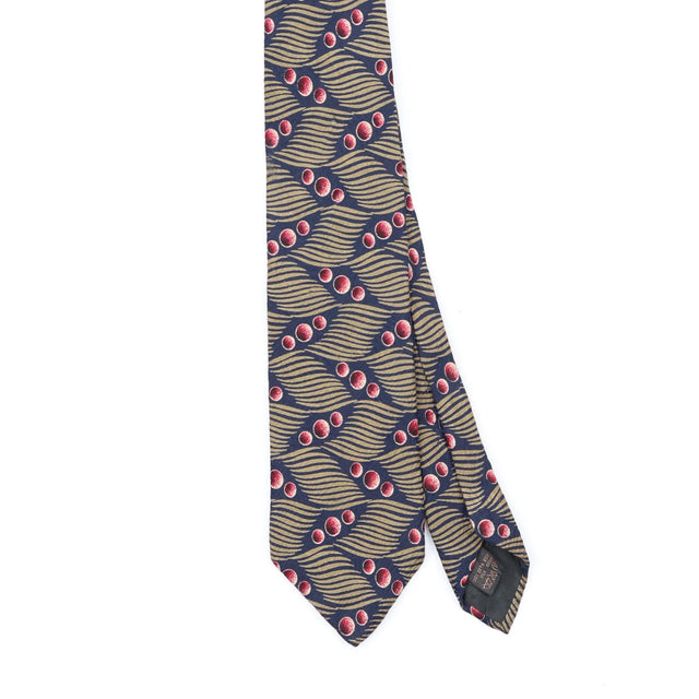 Front Front Detail of Vintage 1990's Abstract Patterned Tie