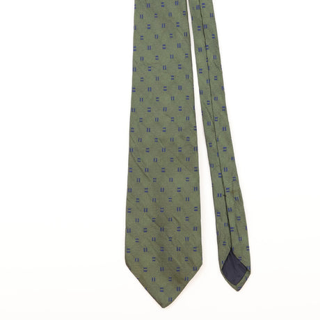 Front Detail of Vintage Brooks Brothers Geometric Patterned Tie