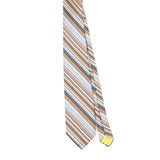 Front Front of Vintage 1970's Union Made Striped Patterned Tie