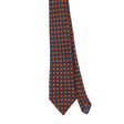 Front Front Detail of Vintage 1990's J. Press Foulard Geometric Patterned Tie