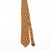 Front of Vintage 1990's Bill Blass Geometric Patterned Tie