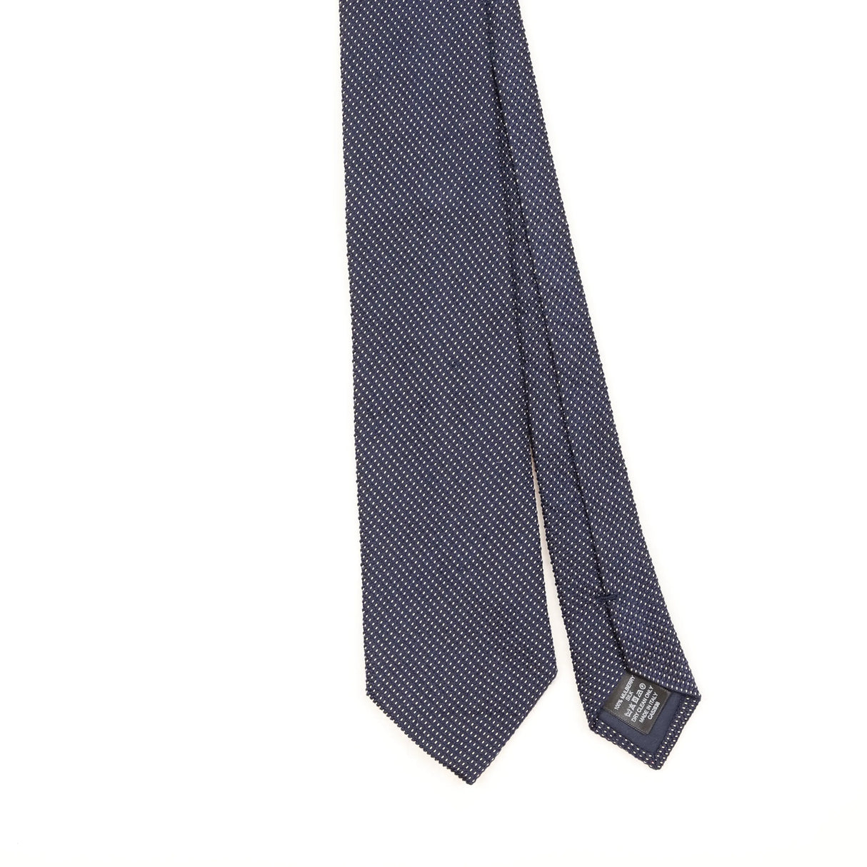 Front Detail of Vintage Dunhill Polka Dot Patterned Tie