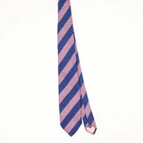 Front Front of Vintage 1990's Thomas Pink Striped Patterned Tie
