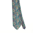 Front Front Detail of Vintage 1990's Stonehenge Ties For Tibet Abstract Patterned Tie