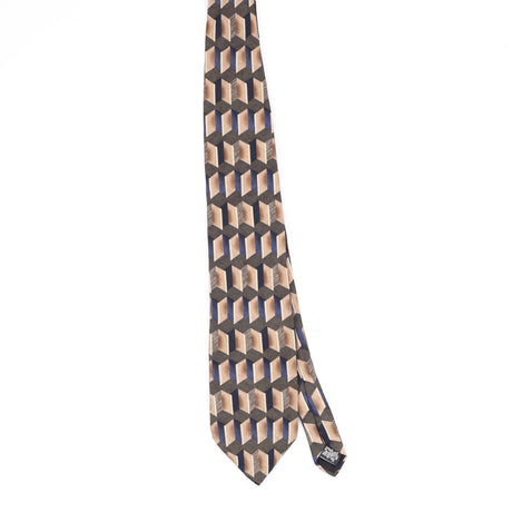 Front Front of Vintage 1990's Haggar Geometric Patterned Tie