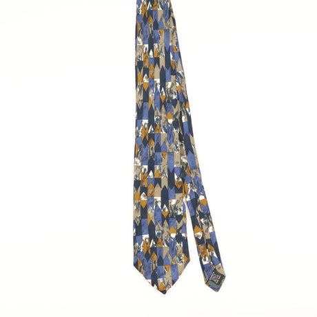 Front of Vintage 1990's Geometric Patterned Tie