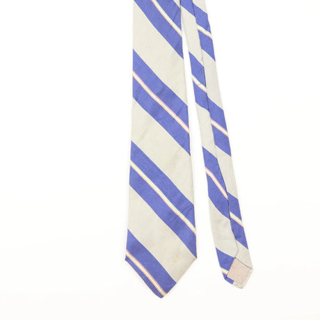 Front Detail of Vintage Christian Dior Striped Patterned Tie