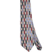 Front Front Detail of Vintage 1990's Geometric Patterned Tie