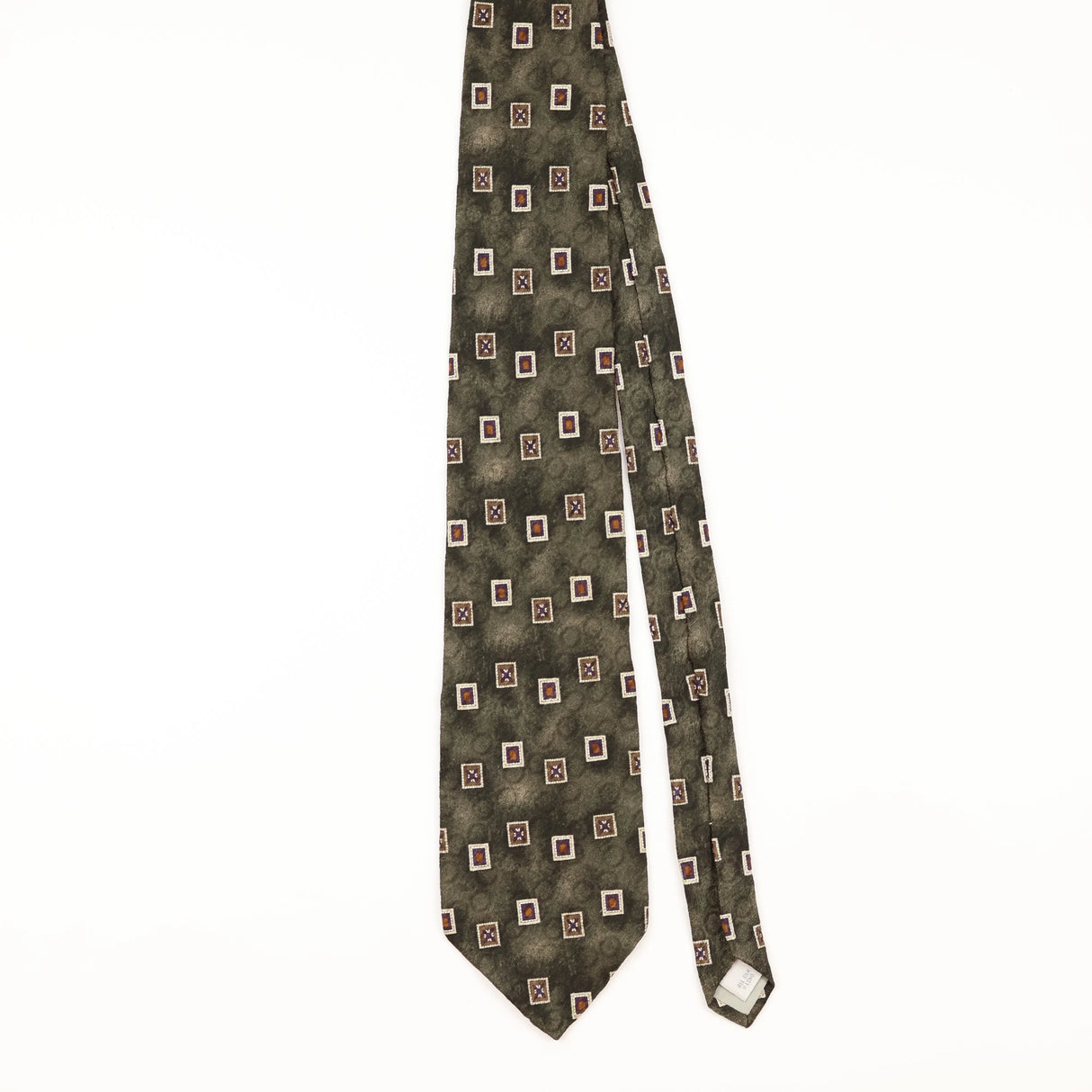 Front of Vintage 1990's Geometric Patterned Tie