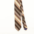 Front Detail of Vintage 1980's Repp Striped Patterned Tie