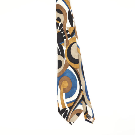 Front of Vintage 1990's Abstract Patterned Tie