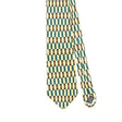 Front Detail of Vintage 1990's Lands' End Geometric Patterned Tie