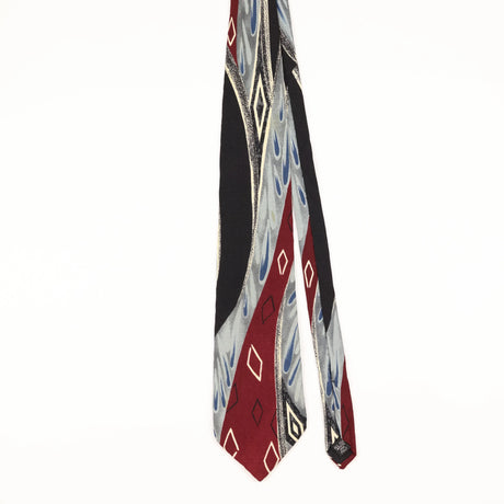 Front of Vintage 1990's Abstract Patterned Tie