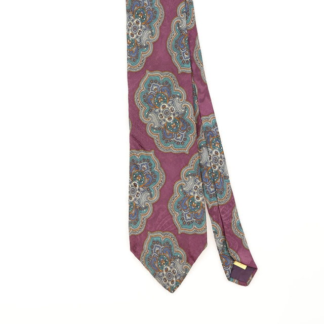 Front Detail of Vintage 1990's Gant Paisley Patterned Tie
