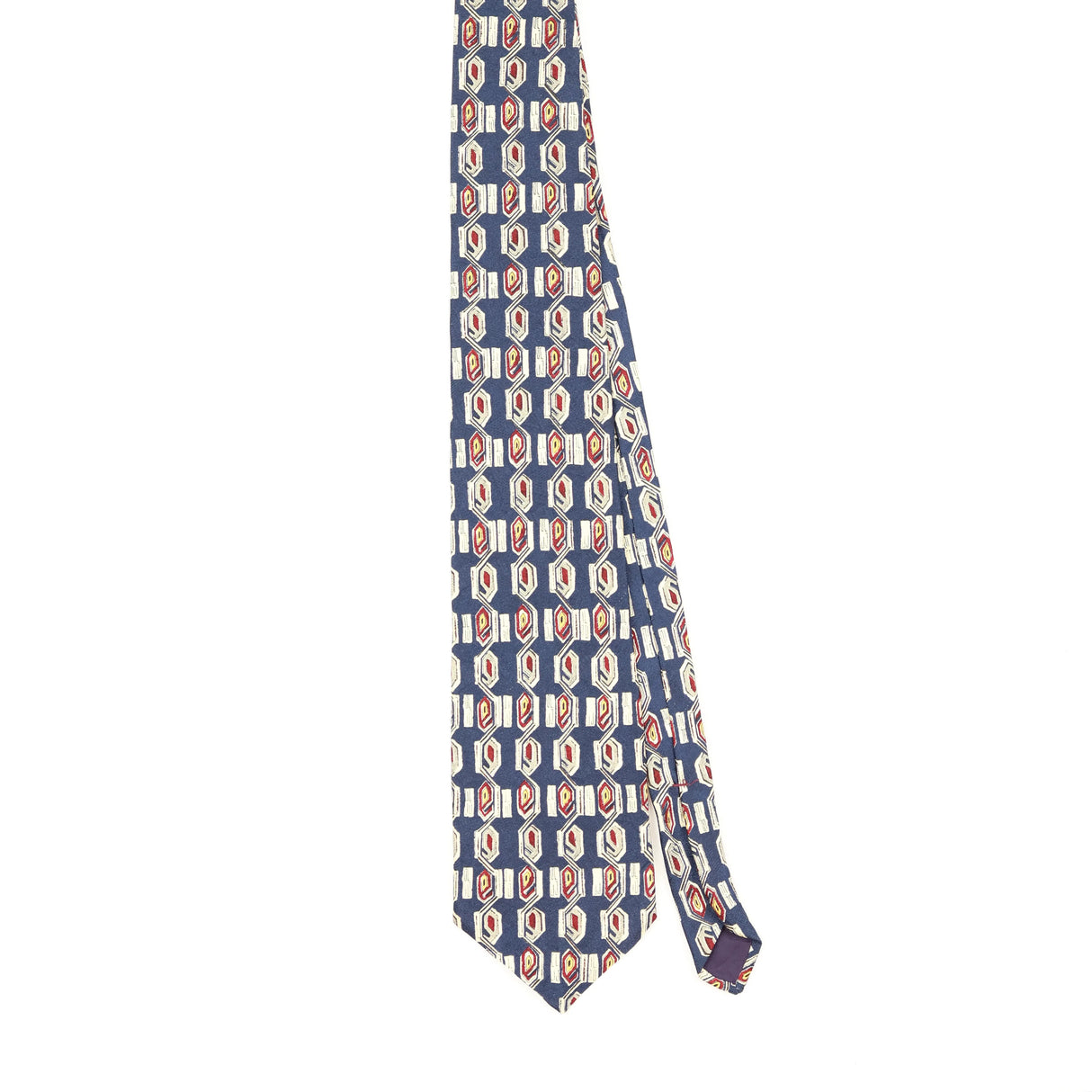 Front Front of Vintage 1990's Geometric Patterned Tie