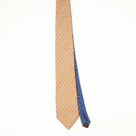 Front Front of Vintage 1990's Tommy Hilfiger Sailing Boats Geometric Patterned Tie