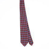 Front Front of Vintage 1980's Foulard Geometric Patterned Tie