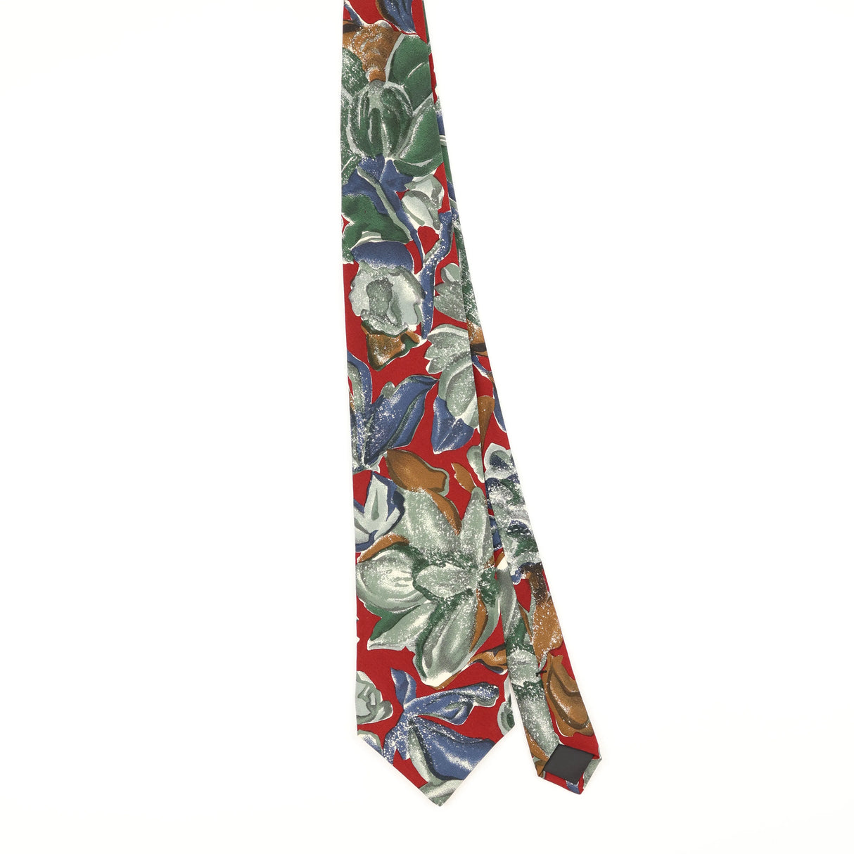 Front of Vintage 1980's Pierre Cardin Floral Patterned Tie