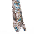 Front Front Detail of Vintage 1990's Floral Patterned Tie