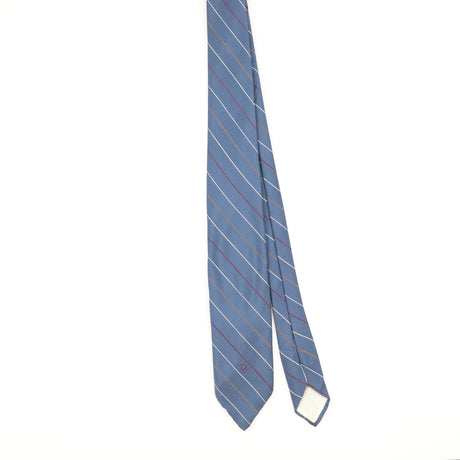 Front of Vintage 1990's Christian Dior Striped Patterned Tie