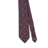 Front Front Detail of Vintage 1990's Brooks Brothers Tartan Toy Soldiers Check Patterned Tie