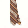 Front Front Detail of Vintage 1980's Striped Patterned Tie