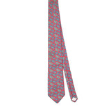 Front Front of Vintage 1990's Mario Valentino Paisley Patterned Tie