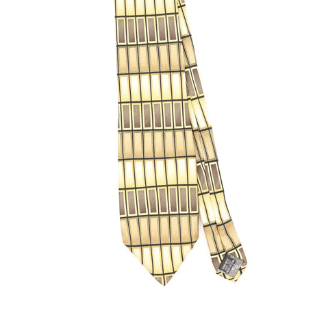 Front Front Detail of Vintage Geometric Patterned Tie