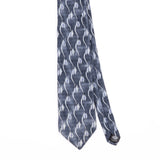 Front Front Detail of Vintage 1990's Geometric Patterned Tie