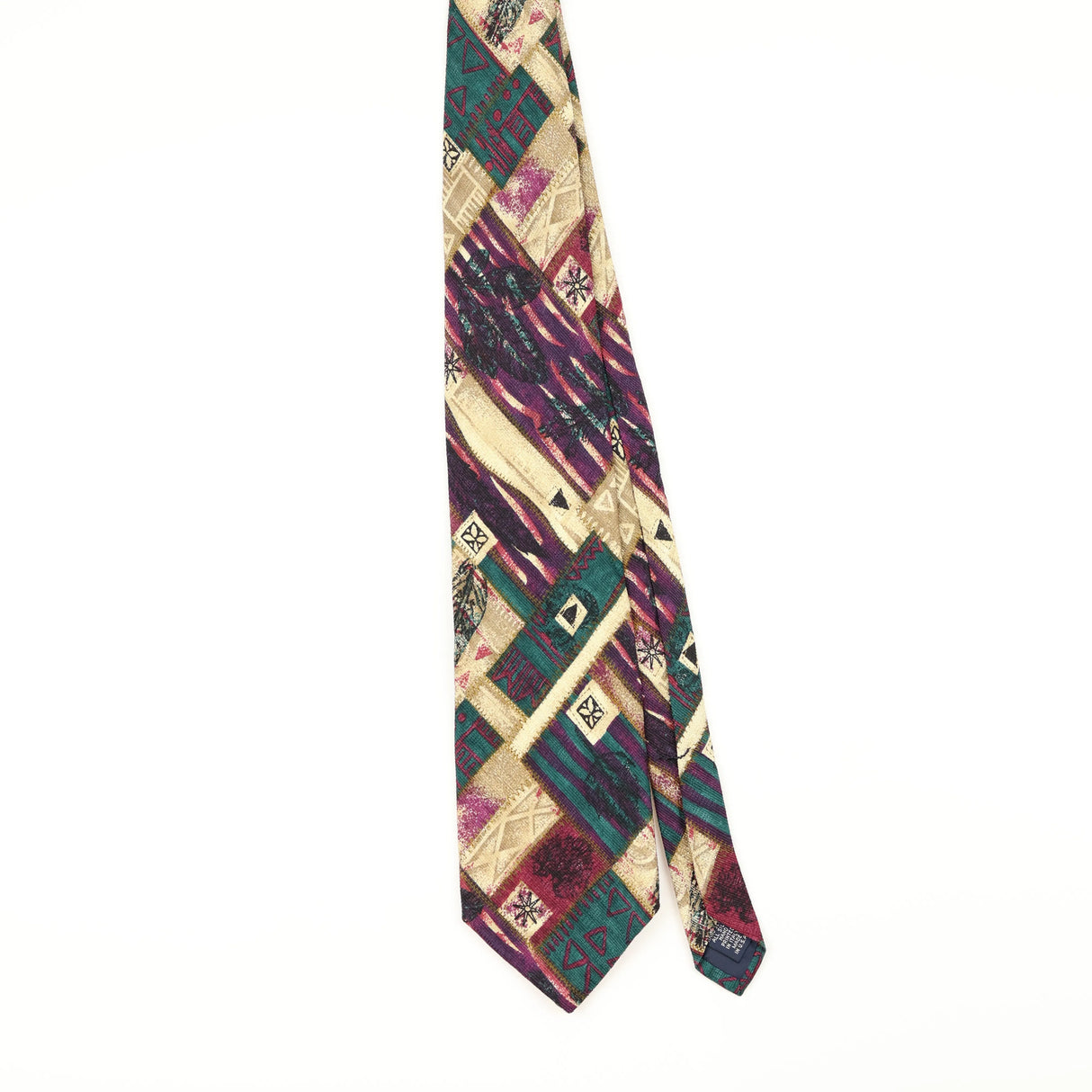 Front of Vintage 1990's Jos. A. Bank Abstract Patterned Tie