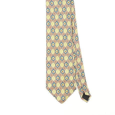 Front Detail of Vintage 1990's Geometric Patterned Tie