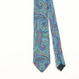 Front Detail of Vintage 1990's Fendi Psychedelic Paisley Patterned Tie