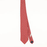 Front of Vintage Ermenegildo Zegna BNWT Dolphin Geometric Patterned Tie