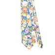 Front Detail of Vintage 1980's Floral Patterned Tie