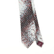 Front Front Detail of Vintage 1980's Oleg Cassini Snakeskin Animal Print Patterned Tie