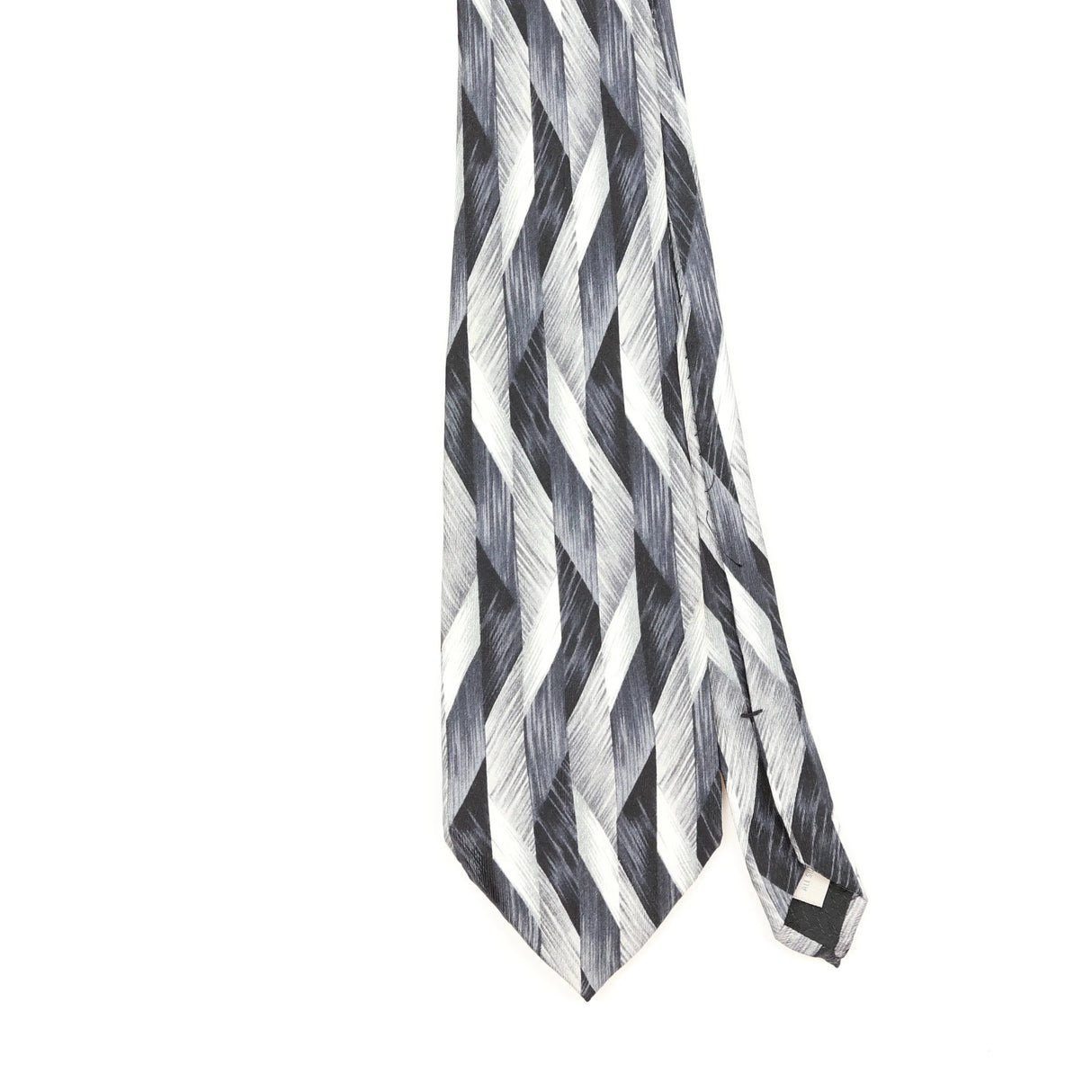 Front Front Detail of Vintage 1990's Pierre Cardin Geometric Patterned Tie