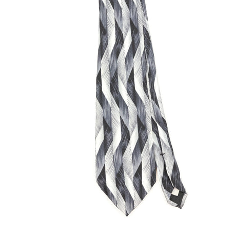 Front Front Detail of Vintage 1990's Pierre Cardin Geometric Patterned Tie