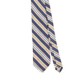 Front Front Detail of Vintage 1990's Robert Talbott Striped Patterned Tie